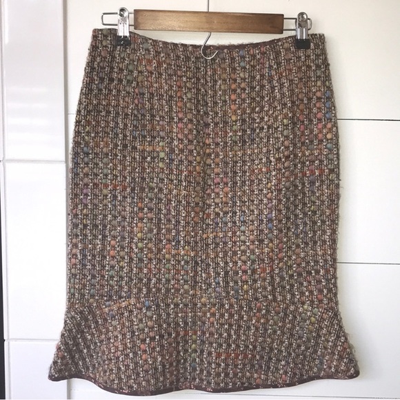 Rebecca Taylor Tweed Skirt, sz 4 - Picture 3 of 5